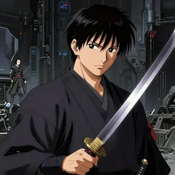 very detailed portrait of samurai with a katana! by kentaro miura!, dark futuristic world, by jan van eyck, hajime sorayama, mysticism, intricate, highly ornate dark trim armoury, masterpiece, by gene wolfe, highly detailed, by gustave dore, black and white