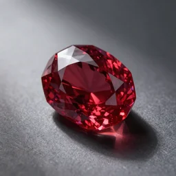 an 8 k photograph of a multifaceted ruby. lazer light, casts shadow, volumetric lighting, sub surface scattering, masterpiece, artgem. hard light, high detail