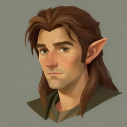 illustration. matte painting of. hobbit. Elf ears. Portrait. Craig mullins. ArtStation