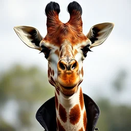 giraffe dressed as elvis presley,