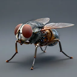 mechanical fly, robot, detailed, unreal engine, render 1 2 3 4 5 c 7. 3