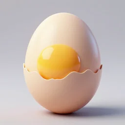 Saitama from one punch man as an egg, concept art, trending on artstation 3D.