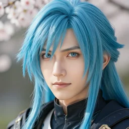 beautiful portrait, ( ( head shot ) ), sharp focus, ffxiv, neo classic, blue hair, bloom, movie still, dogi, sony, symmetrical, makeup, sephora, loreal, red highlights, lens flare, studio light, octane render, maybelline, latina, model, forest, traditional, vsco, bokeh, 8 k