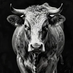 painting of a cow without - skin, anatomy visible, clear - lines, grim - lighting, high - contrast, intricate, elegant, highly detailed, centered, digital painting, artstation, concept art, smooth, sharp focus, illustration, artgerm, tomasz alen kopera, peter mohrbacher, donato giancola, joseph christian leyendecker, wlop, boris vallejo