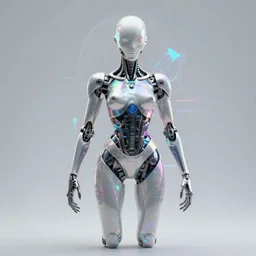 the birth of cyborg venus : : illustrated by artgerm, karol bak, greg rutkowski, yoji shinkawa : : hyperrealism, cyberpunk, holographic, glitchcore, ghost in the shell, digital art, illustration, concept art, character design, weta, wlop, artstation