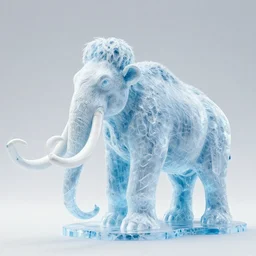 ice mammoth by interactive art
