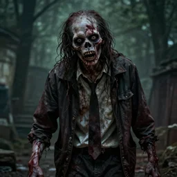 zombie in the style of junji ito. hyperdetailed photorealism, 1 0 8 megapixels