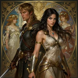 cinematic stills from xena warrior princess and dying light 2 crossover, deep focus, d & d, fantasy, intricate, elegant, highly detailed, digital painting, artstation, concept art, matte, sharp focus, illustration, hearthstone, art by artgerm and greg rutkowski and alphonse mucha