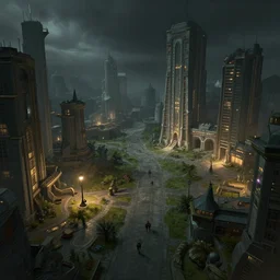 game environment architecture concept art, dramatic lighting, cinematic, art station, matte painting