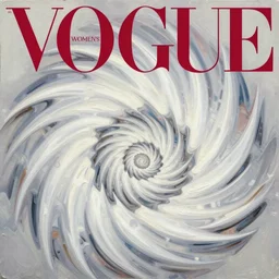 fractal flame generative art, vogue women's fashion magazine, digital art, oil painting, intricate