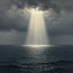 an seascape painted by, mc escher, gordon onslow ford, georgia o'keeffe and ivan aivazovsky, cinematic light, god rays, unreal engine, zbrush central,