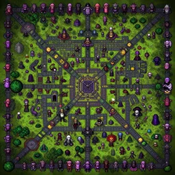 ghouls n goblins map, intricate, pixellated, overwhelming