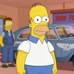 a still of Homer Simpson in the movie Top Gun (2022)