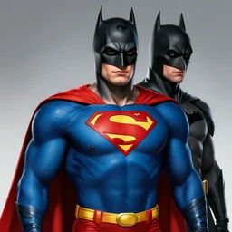 Superman as Batman, digital portrait, artstation, cgsociety, 4k, high detail
