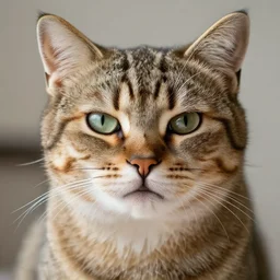 a cat with a snarky smile