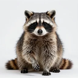a portrait photo of a beautiful racoon planning a party