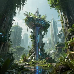 technology of disruptive creation sci cyberpunk nature! photography futures