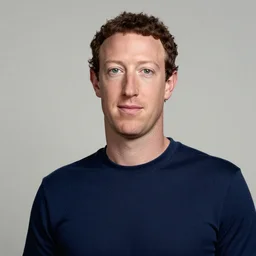 Portrait photo of Mark Zuckerberg, photographed by Anne Geddes, soft studio lighting, 85mm f/1.4