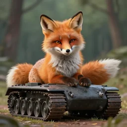 tank turned into furry fox