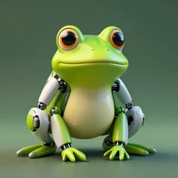 a robot frog made by Boston dynamics:: Photorealistic:: 4K:: 3D