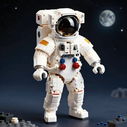 Apollo 11 spacesuit made of LEGO