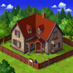a large house, from a point and click graphic adventure game made in 1995