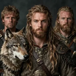 detailed ultrarealistic photo of medieval wolf warrior alan lee, craig mullins