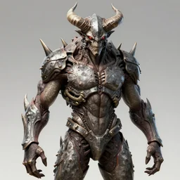 humanoid figure monster with horns, highly detailed, digital art, sharp focus, trending on art station, kentaro miura manga art style
