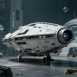 external view of the Nostromo spaceship of the Alien movie