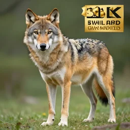 professional photograph of a red wolf gray wolf hybrid, high quality, hd, 8 k, 4 k, magnificent, award - winning, nature, nature photography, awe - inspiring, highly detailed, amazing