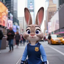 Judy Hopps in Times Square, XF IQ4, 150MP, 50mm, F1.4, ISO 200, 1/160s, natural light
