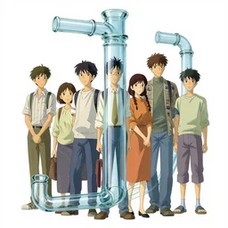 maximalist realistic glasspipe, trending on pixiv fanbox, painted by makoto shinkai takashi takeuchi studio ghibli, akihiko yoshida, yoshitaka amano, wangechi mutu, clean cel shaded vector art. shutterstock. behance hd by lois van baarle, artgerm, helen huang, rossdraws, illustration