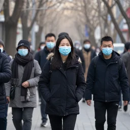 coronavirus in 1 9 0 0, all people wear masks