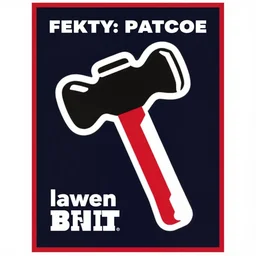 graphic design of hammer poster limited colors, black white and red, dark navy background, isometric style inspired by fascism