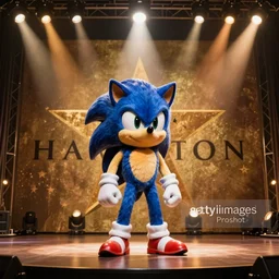 sonic the hedgehog stars in hamilton, getty images proshot, hamilton an american musical starring sonic the hedgehog, stage lighting, broadway