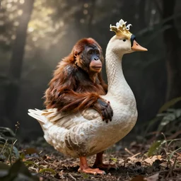 orangutan in shape goose