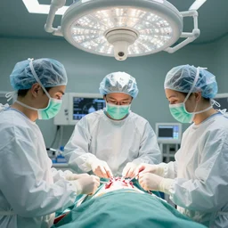 medical, diverse medical cybersuits team, heart operation, clean green, visor, macro, biological, wide wide angle, vivid, elaborate, highly detailed, hospital lighting