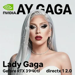 detailed poster of lady gaga nvidia geforce rtx 3 0 9 0 ti directx 1 2. 0 0 rendered, 6 0 0 mm, 8 k, by moebius and lehr paul and kim jung gi