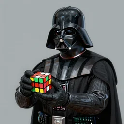 darth vader holding a rubiks cube, highly detailed, digital painting, trending on artstation, concept art, sharp focus, illustration, art by artgerm and greg rutkowski and magali villeneuve