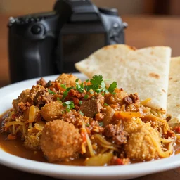 close - up focused dslr photograph of an guatamalan dinner, 8 k, high detail, volumetric lighting, hyperrealism, aesthetically pleasing, studio lighting, trending