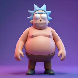 hyperrealistic 3 d rendering, fat smooth cronenberg flesh monster rick and morty, action figure, sofubi, studio lighting, colored gels, colored background, xf iq 4, 1 5 0 mp, 5 0 mm, f 1. 4, iso 2 0 0, 1 / 1 6