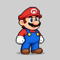 mario Pixel Art from snes