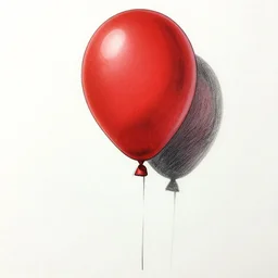 tall red air balloon, red tones, detailed drawing, smooth and sharp black outlines, flat inked colors, scratched shadow, moebius, jean giraud, frank miller