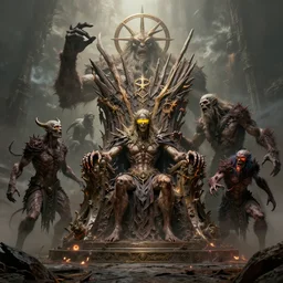 eyeless watcher, sigil of the empty throne, * * taunting arbormage, zombie ogre, erebos's titan, loxodon lifechanter, pitchburn devils, * * by antoine wiertz and noah bradley, visually stunning, cinematic, * * ultra realistic, hyper realism, 1 2 k, epic, octane render, unreal engine, vfx, maya * *