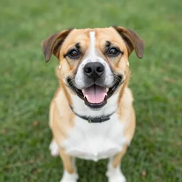 un perrito con un sonrisa