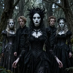 masterpiece ephemeral gothic witch in the woods portrait, by anastasiya dobrovolskaya, donato giancola, karol bak, tom bagshaw, face by artgerm and edmund leighton, background by james jean and noah bradley, majestic, volumetric lighting, porcelain skin, photorealistic, intricate, trending on artstation, 8 k