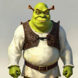shrek as eren yeager, highly detailed, digital painting, artstation, concept art, sharp focus, illustration, art by greg rutkowski and alphonse mucha