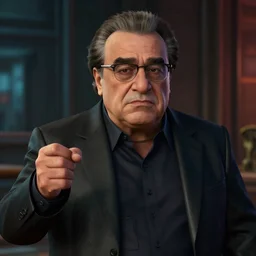 video game still of danny devito in the video game detroit become human,