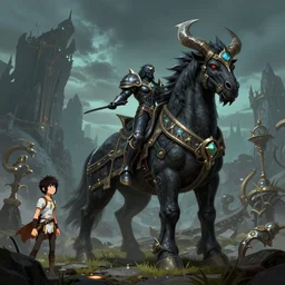mount epic black war steed screenshot world of warcraft mounts worldboss fantasy comics that looks like it is from borderlands by jesper ejsing, by rhads, makoto shinkai alena aenami artworks in 4 k beeple, thomas kinkade heartstone league of legends dofus overwatch