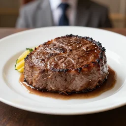 personal assistant in the style of filet mignon